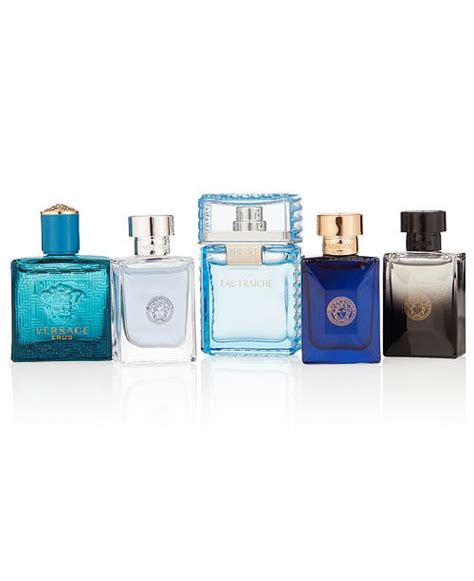 versace men's 5 pc miniatures gift set|macy's versace mini perfume.